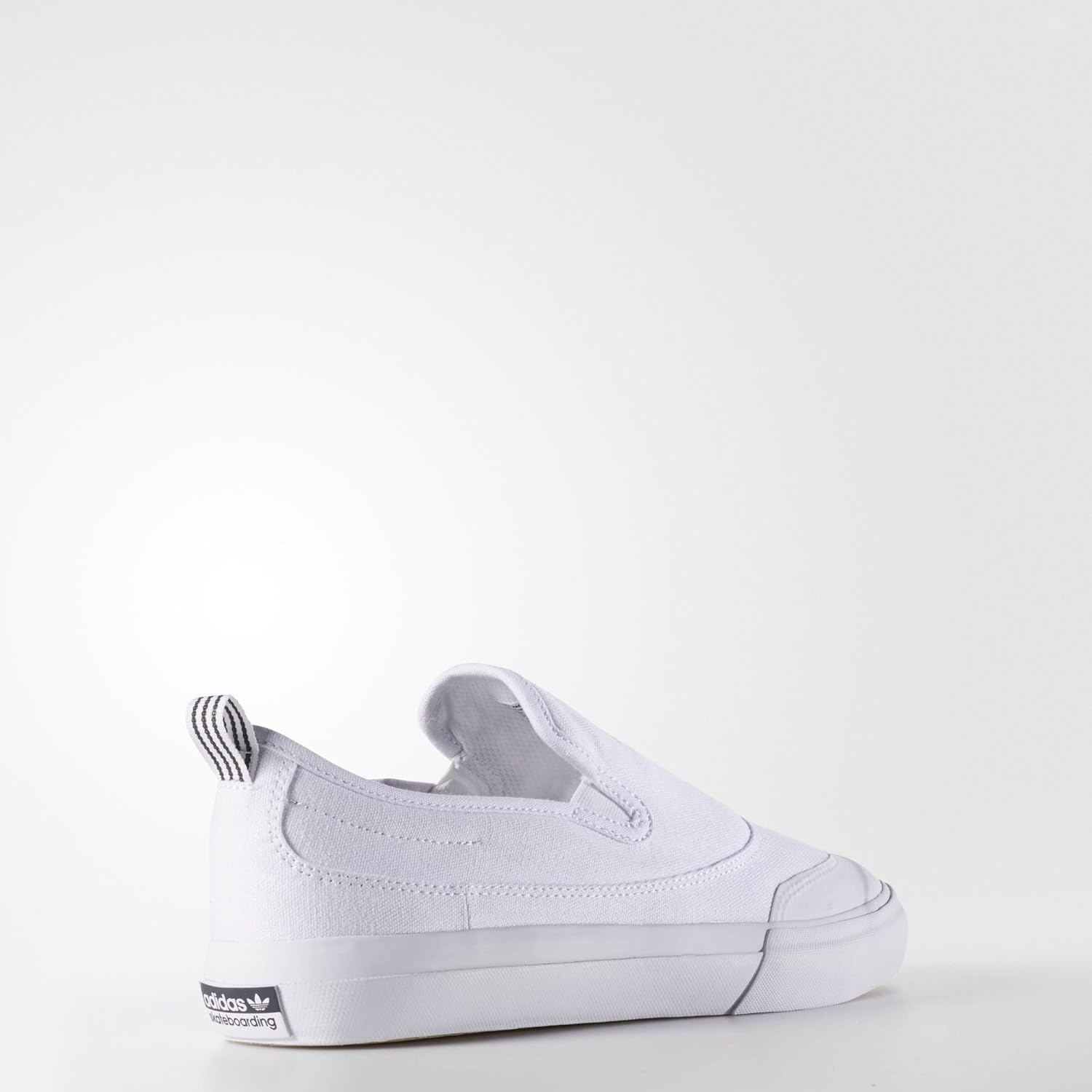 white adidas matchcourt slip on