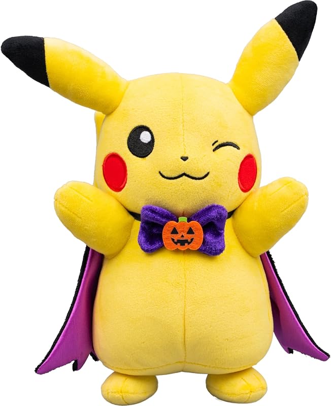 Pokémon Pikachu Plush with Spooky Cape - 20cm Plush with Unique Accessory