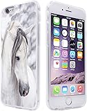 GifunHard PC Bumper Shockproof Clear Soft Slim Design Pattern Case for iPhone 6S/6 4.7inch Cover - Beautiful Mr Horse