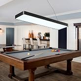 LED Billiard &amp; Pool Table Light Hanging Light Over Pool Table for for 7'-8' Billiard Table,50W, Remote Control, Dimmable, Color Temperature Adjustable