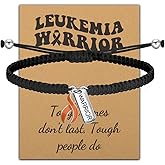 CHOORO Leukemia Awareness Bracelet Leukemia Survivor Gift Leukemia Warrior Adjustable Bracelet Cancer Fighter Gift