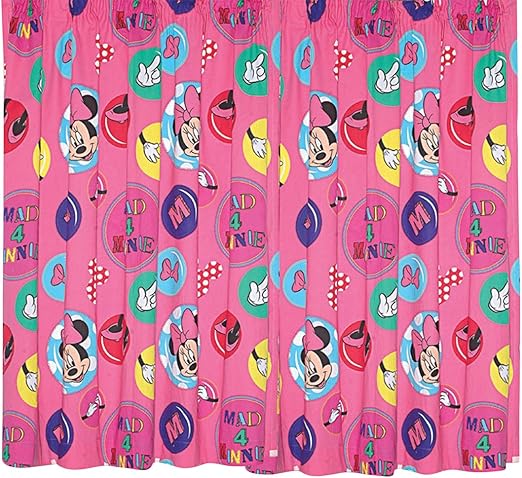 Character World Disney Minnie Mouse Curtains 72 Amazon Co Uk