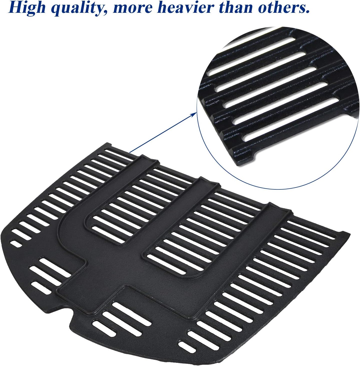 GFTIME 7646 Cast Iron Cooking Grid Grate for Weber Q300 Q320 Q3000 Q3200 Series Gas Grills - Image 4