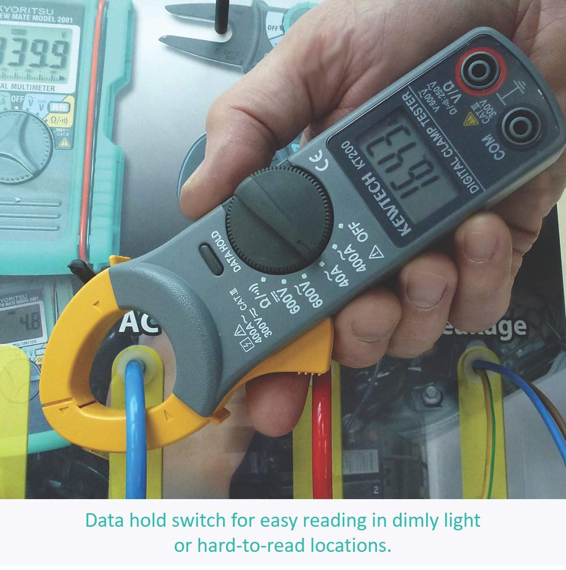Kewtech Kt0 Multimetro Digital Con Pinza Amperimetrica 400 A Medidor De Voltaje Corriente De Ca Resistencia Continuidad Amazon Es Industria Empresas Y Ciencia