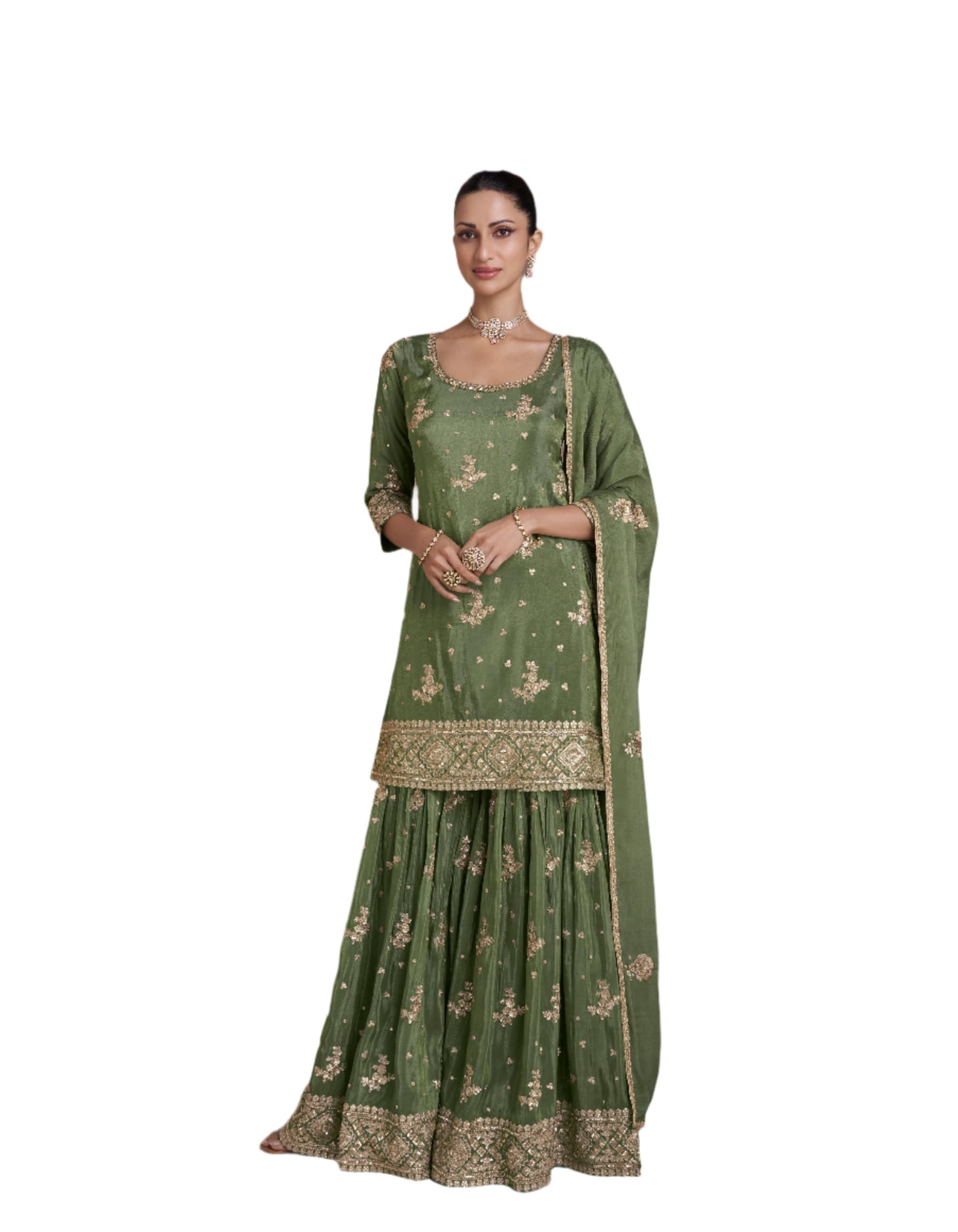 Photo 1 of (SMALL) (USED/FAIR) (BAGGED) stylishfashion Women's Wear Plus Size Salwar Kameez Plazzo Dress Designer Indian Ethnic Party Shalwar Kameez Plazo Suits (US, Numeric, 36, Regular, Regular, Choice 1)