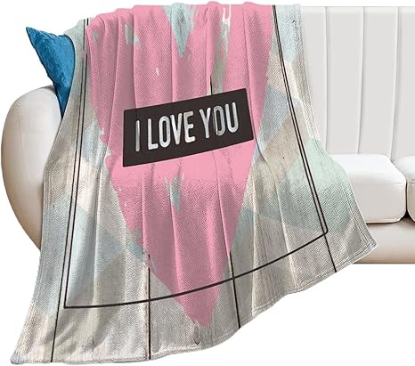 Amazon Com Free Brand I Love You Mantas Suaves Y Tiros Mantas Ligeras Y Acogedoras Personalizadas Para Sofa Cama Sala De Estar Recien Nacido Bebe Nina Madre Dia 50 60 Pulgadas Home