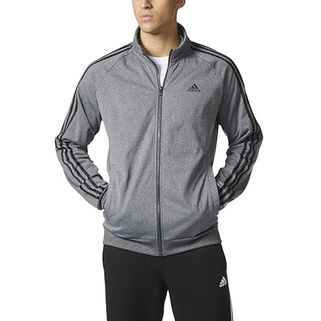 gray adidas track jacket