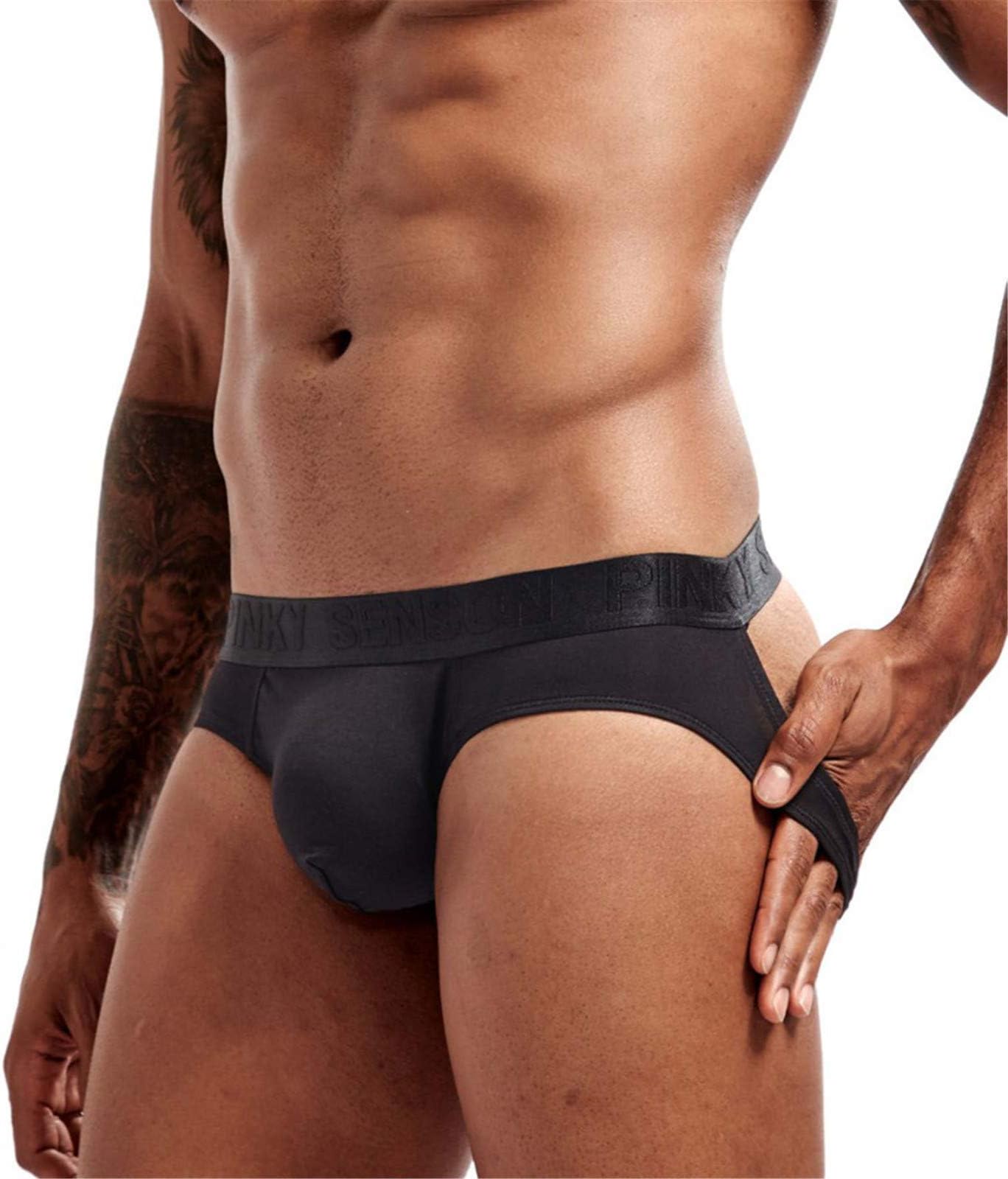 XiangxiKJ Mens Jockstrap, Sexy Thongs Underpants Summer Soft Undies Breathable Underwear Briefs