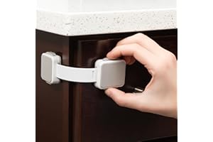 Todays Kids Child Safety Locks - Child Locks for Cabinets and Drawers, Adjustable & Secure Baby Locks - Double Lock System, 3