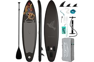 FEATH-R-LITE Inflatable Stand Up Paddle Board 10'x30''x6'' Ultra-Light (16.7lbs) SUP with Paddleboard Accessories