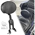 AUFER Front Driver Rider Plug-In Backrest Sissy Bar With Back Rest Pad Mounting Kit Compatible With For Chief Chieftain Classic Roadmaster Springfield 2014-2024 (Detachable,Adjustable)