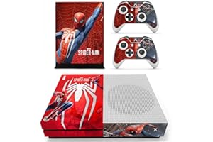 Vanknight XB One S Console Controllers Skin Hero Vinyl Sticker Wrap Decals Cover Compatible with XB One S Console Controllers Spider
