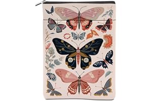 DHKG Retro Boho Butterfly Book Sleeve Book Accessories Book Cover Book Protector Christmas Birthday Boss Day Book Lovers Gifts Bookish Book Club Gifts for Readers Women Librarian Coworker Mom Friend