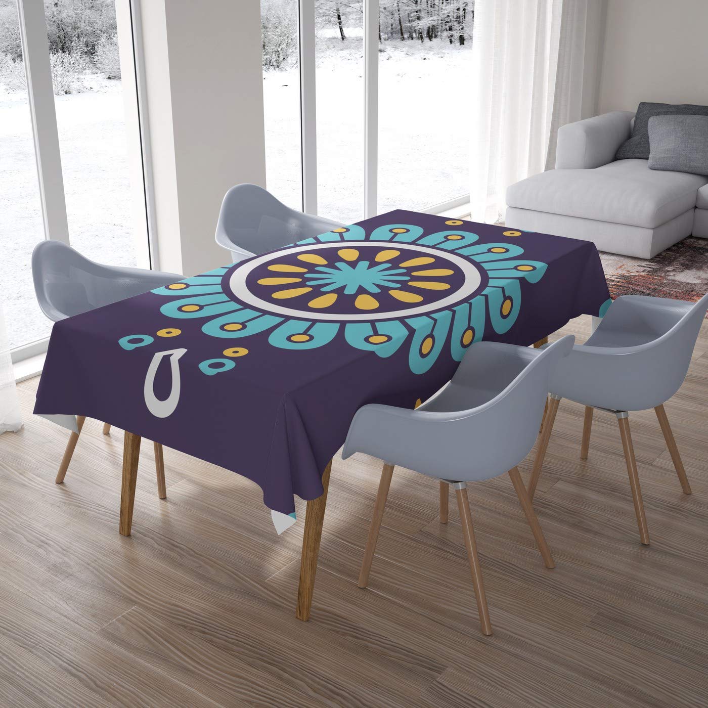 Bonamaison Kitchen Decoration, Tablecloth, 140cm x 200cm - Designed and Manufactured in Turkey