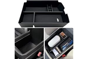JOJOMARK for VW Atlas and Cross Sport Accessories Center Console Organizer 2018 2019 2020 2021 2022 2023 Insert ABS Armrest Box Secondary Storage (Not fit for 2024)