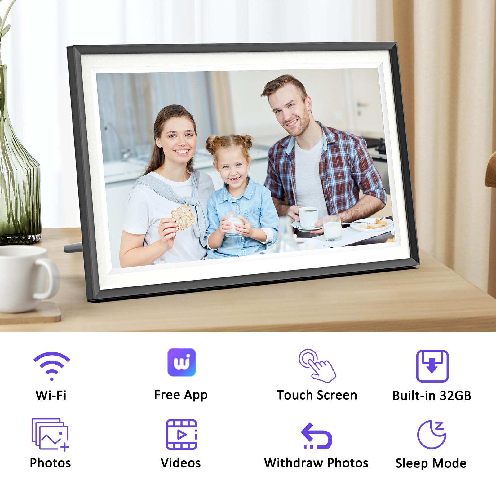 Mua Digital Photo Frame, 15.6