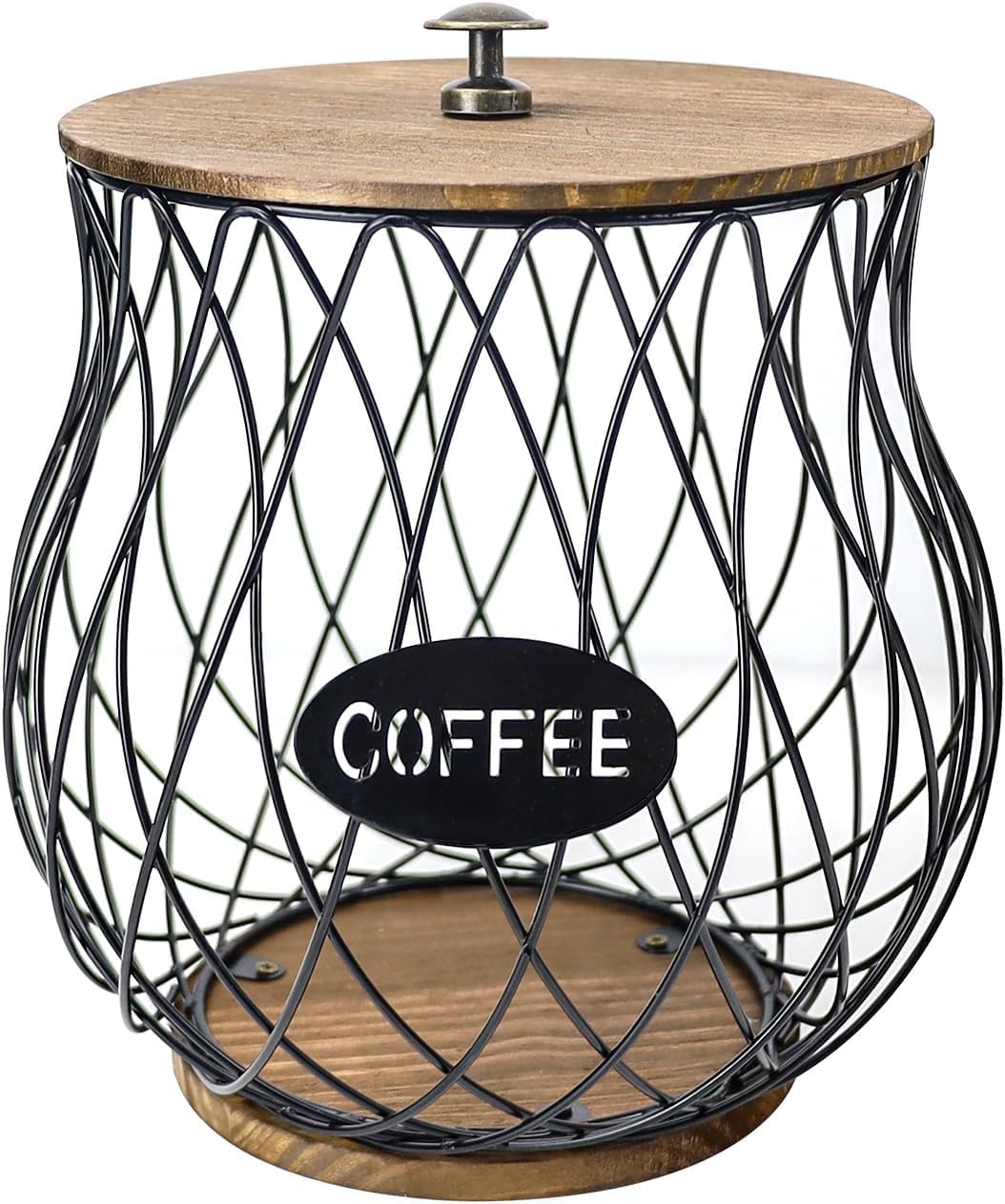Kweiugfi Coffee Capsule Basket, Coffee Capsules Capsule Holder, Multifunctional Coffee Capsule Storage Basket, Perfect Coffee Accessories, Coffee Basket for the Kitchen (Black P2007A01)
