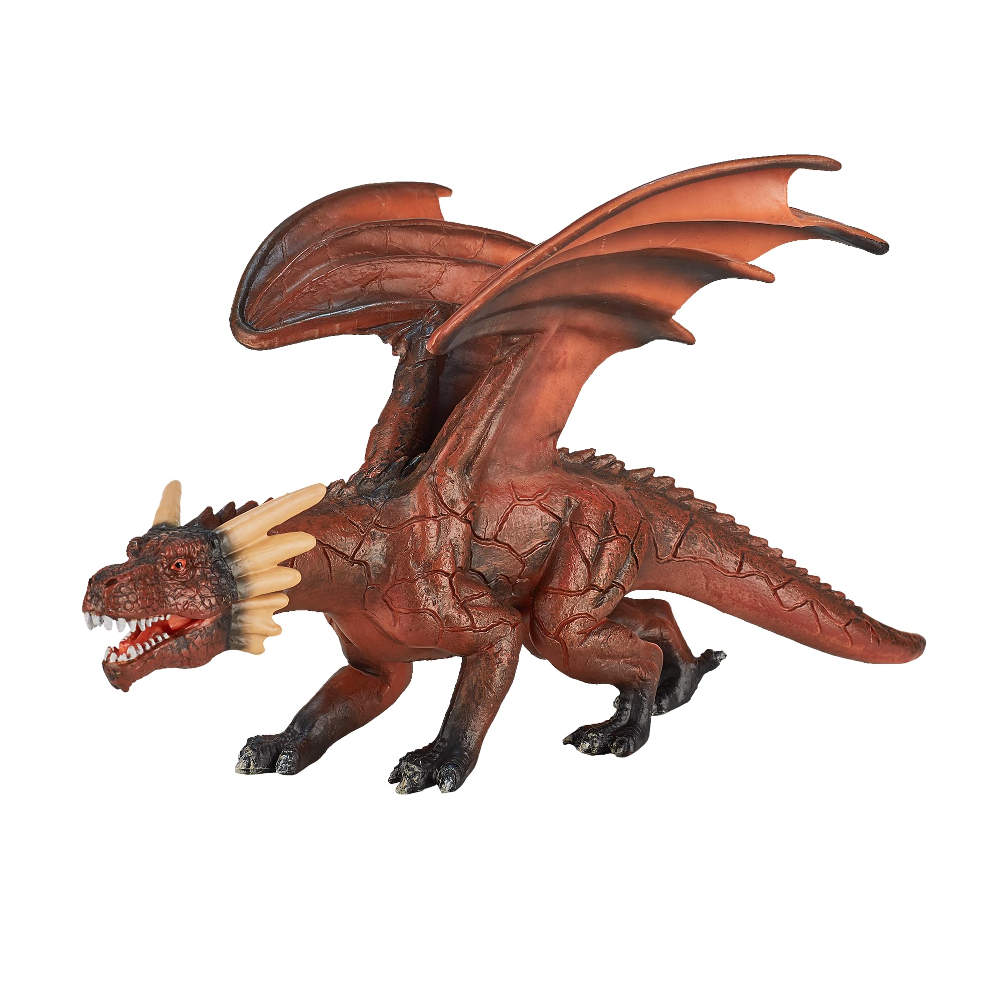 MOJO - Mythical Fire Dragon |Moving Jaw Feature | Hand-Painted Toy Figure | Fantasy Collection| True to Life & Highly Detailed | Designed in UK