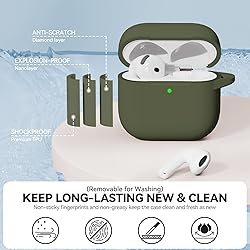 for AirPods 4 Case, Soft Silicone Protective Case