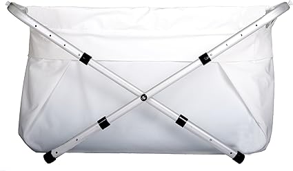 Bibabad Baignoire Pliable Pour Bebe Baignoire Portable Antiderapante Pour Douche Avec Cadre Convient Aux Enfants De 1 A 8 Ans Accessoires De Bain Pour Bebe Blanc 60 80 Cm Amazon Fr Bebes Puericulture