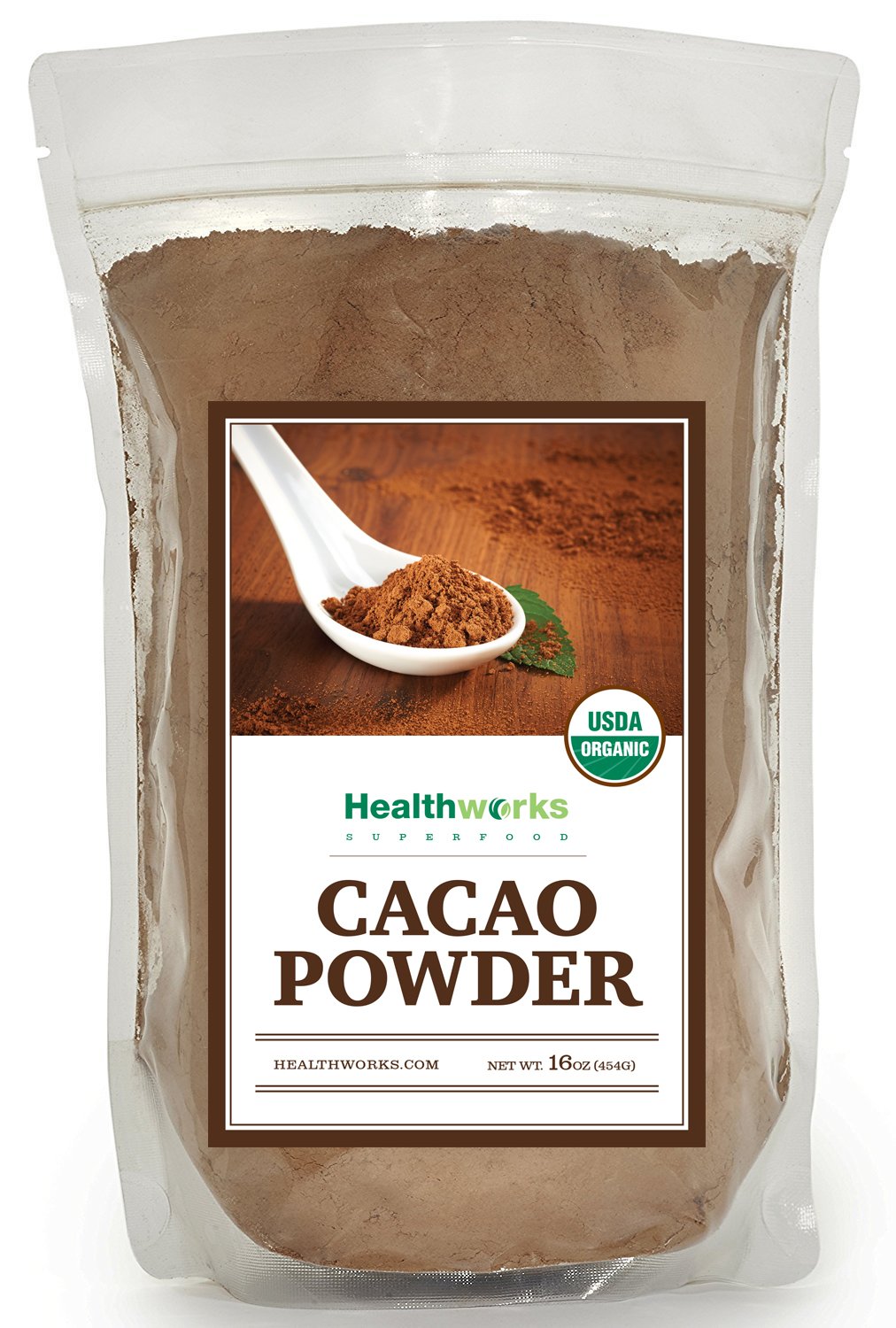 Healthworks Cacao Powder Organic, 1lb