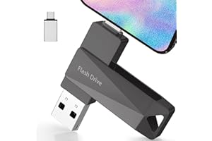 512GB Photo Stick for iPhone, Qainerly USB Flash Drive for iPhone 10 11 12 13 14 15 and More, 4 in 1 Memory Stick for Photos and Videos Transfer Storage, iPhone/iPad/PC/Android(Ivory black)