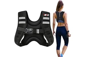 TB3C Weighted Vest for Women - 8lbs/12lbs/16lbs/20lbs/25lbs/30lbs Weights and Reflective Stripe,Weight Vest for Strength Trai