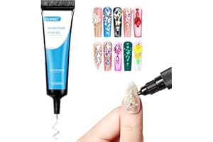 AIJIMEI Nail Needle Glue Rhinestone Glue Gel Nail Glue Nail Rhinestone Glue Rhinestones Glue for Nails Nail Charms Glue Glue for Rhinestones Nail Glue Gel Uv Cured