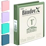 BinderX Extra Durable 3 Ring Binder, Round Ring 1