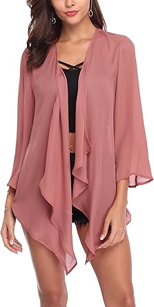chiffon cardigan dress