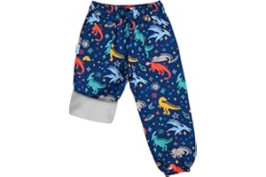 JAN & JUL Waterproof Fleece Lined Snow and Rain Pants for Toddlers and Kids
