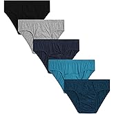 Van Heusen Mens Underwear Briefs - 5 Pack Low Rise Briefs Underwear for Men Pack with Contour Pouch