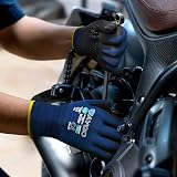 KAYGO KG19N Work Gloves MicroFoam Nitrile Grip Dots Navy XL view 5