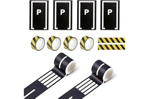 WALWAL Ruban adhésif pour chemin de fer pour voitures jouets et trains, parfait pour les enfants d'âge préscolaire et primair