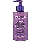 Obliphica Seaberry Conditioner for Wavy Hair - Frizz Control, Curly, Damaged Repaired Hair - Hair Mask & Treatment for Dry Hair and Growth - 10 Fl Oz