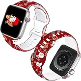 Christmas Halloween Watch Band Compatible with Apple Watch 38mm 40mm 41mm 42mm 44mm 45mm 49mm for Women, Fall Watch Band, Holiday Replacement Strap for iWatch Series Ultra SE 8 7 6 5 4 3 2 1