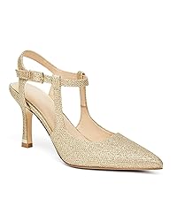 Coutgo Womens High Heels Closed Toe Stiletto Mary