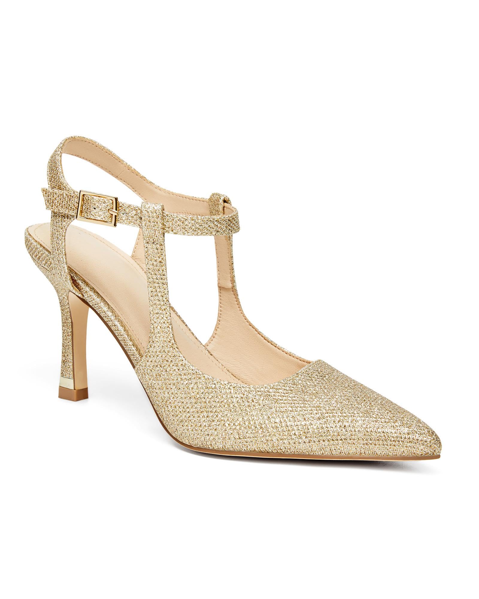 Coutgo Womens High Heels Closed Toe Stiletto Mary