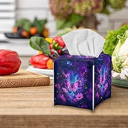 Talayituse Galaxy Butterfly Daisy Print Tissue Box