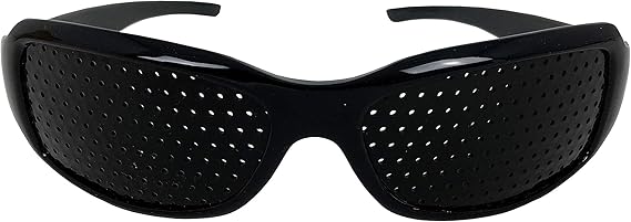 Occhiali Per Truccarsi Occhiali Stenopeici Naturalight Metodo Bates - Modello Basalto Per Ginnastica Oculare - Pinhole Glasses Occhiali Stenopeici Vista