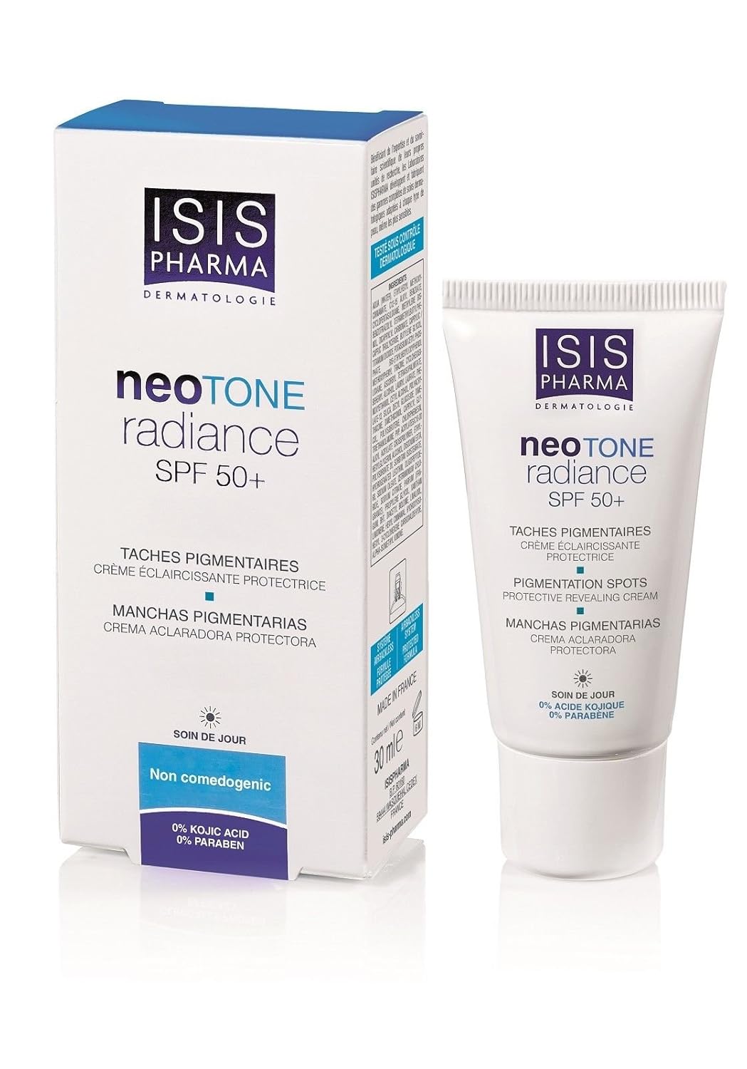 ISIS PHARMA NEOTONE radiance SPF 50+ Day Cream for Lightening Dark Spots Skin Beauty Gift