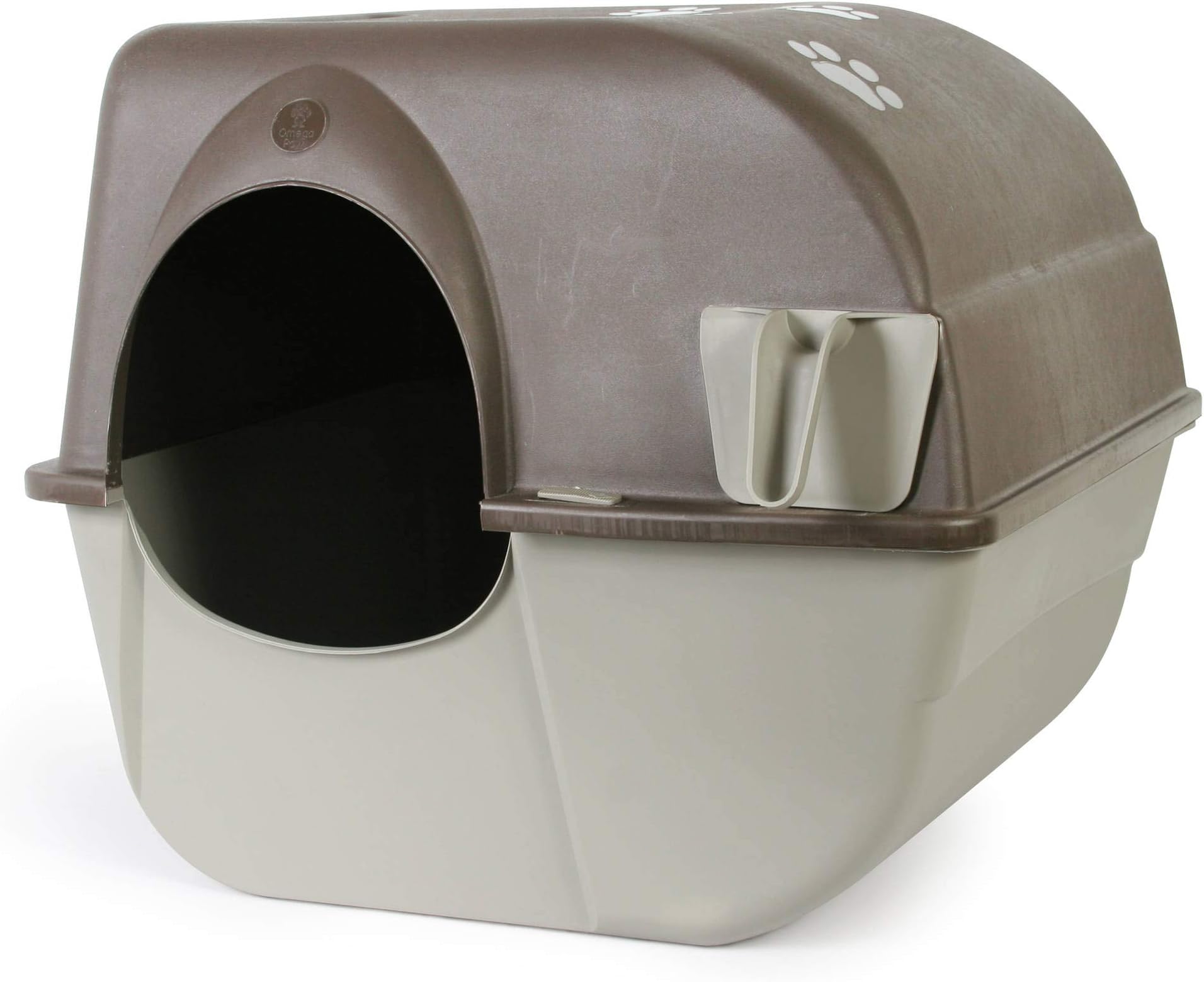 Omega Paw Roll'N Clean Cat Litter Box, Regular