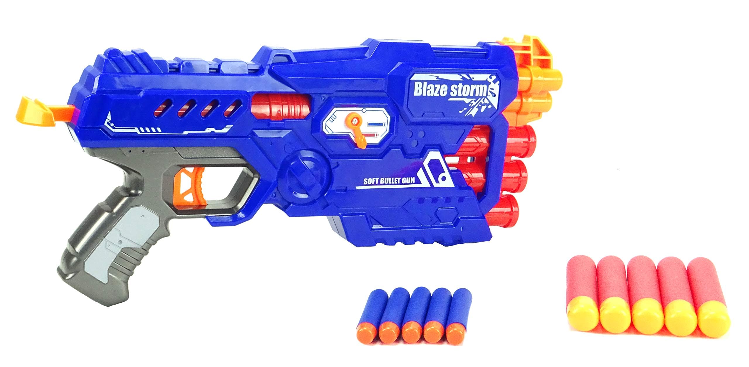 Toyland® Blaze Storm Foam Double Dart Blaster Gun With 2 Types Of Darts Included - Toy Guns - Boys Toys - Age 6+