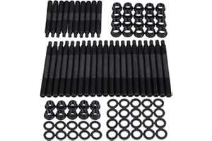 HNEEKYR Cylinder Head Stud Bolt Kit 12-Point, Compatible with 2004-Newer LS1 LS3 5.3L 5.7L 6.0L Engines 2004-2019 Chevy LS1 LS6 L98 4.8L 5.3L 6.0L Engines 234-4317