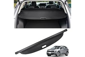 VEENJOY Cargo Cover for Kia Sportage 2023 2024 2025 Accessories Retractable Trunk Cover Security Shielding Shade Cargo Luggage Cover Trunk Storage Privacy Protection (Carbon Fiber Texture)