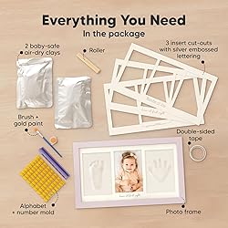 Baby Hand and Footprint Kit - Clay Handprint