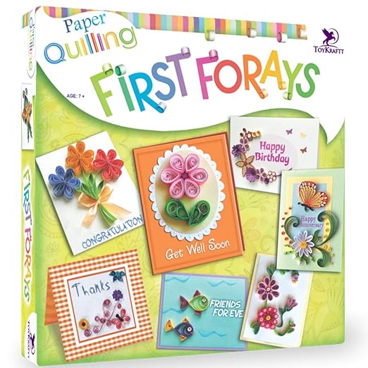 Buy ToyKraft Paper Quilling First Forays Craft Card Making Kit for