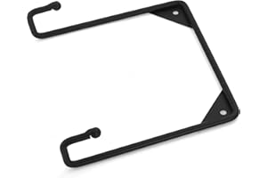 Milltown Merchants Metal Display Stand - Wall Mounted Decorative Plate Holder - Versatile Plate Hanger Stand - Black Metal Plate Stand (1 Pack, Large)