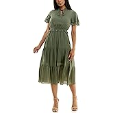 Nanette Nanette Lepore Women's Maxi Caribbean Texture Dress with Triple Tier Skirt