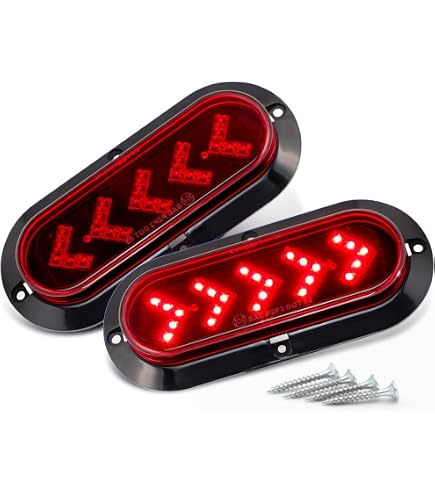 Optronics 6 Oval Red LED Trailer Brake Light - Clear Lens With Mounting Kit (STL111RCB)